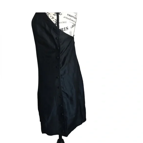 NWT- Revolve, Capulet black linen blend dress. Size XS - Picture 6 of 8